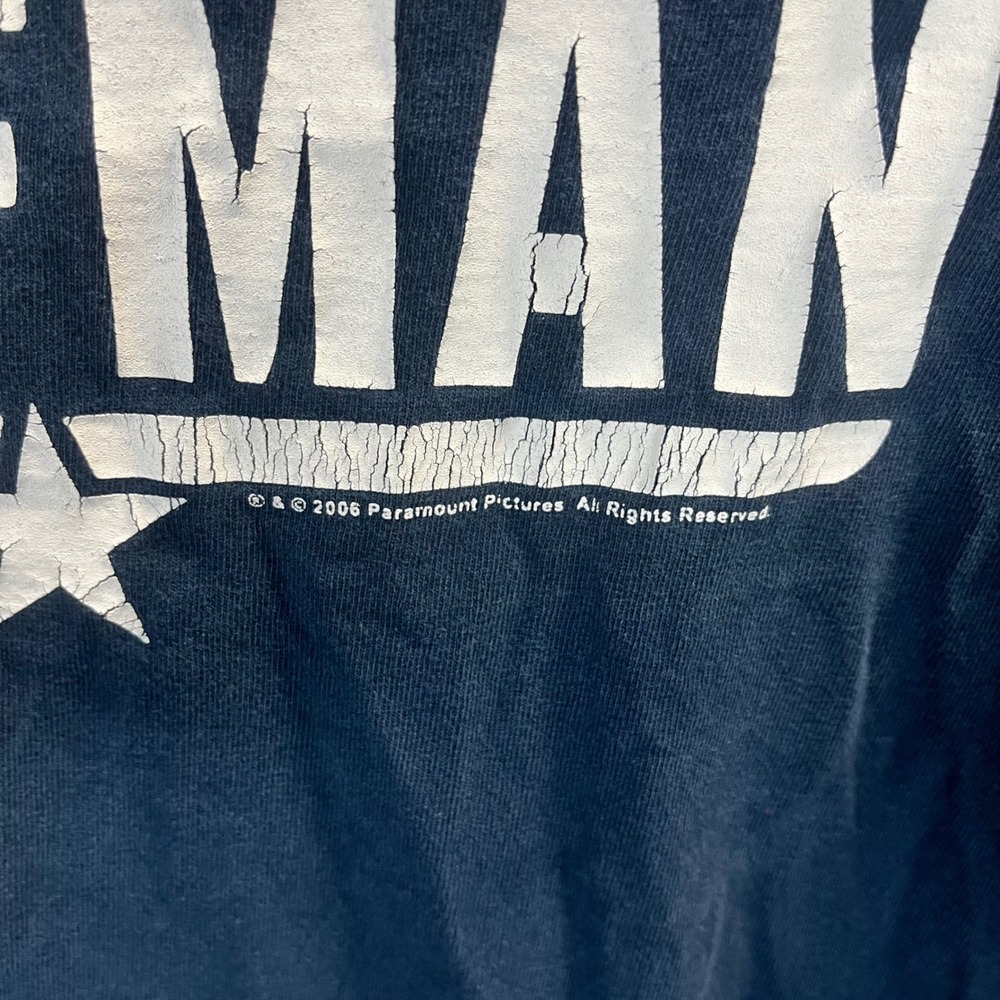 Top Gun Wolfman Movie Graphic T-Shirt Navy Blue 2XL 2006 Paramount USA Made - Picture 5 of 6